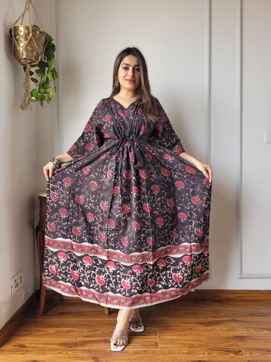 Exclusive New  Added Hand Block printed KAFTAN 🔸️Authentic PRINT, with natural colours62