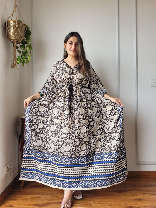Exclusive New  Added Hand Block printed KAFTAN 🔸️Authentic PRINT, with natural colours61