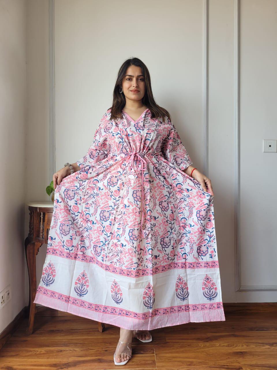 Exclusive New Added Hand Block printed KAFTAN 🔸️Authentic PRINT, with natural colours59