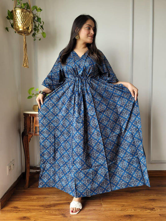 Exclusive New  Added Hand Block printed KAFTAN 🔸️Authentic PRINT, with natural colours. 27