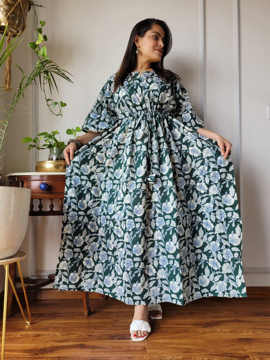 Exclusive New  Added Hand Block printed KAFTAN 🔸️Authentic PRINT, with natural colours. 5