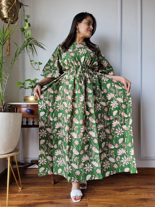 Exclusive New  Added Hand Block printed KAFTAN 🔸️Authentic PRINT, with natural colours 1.