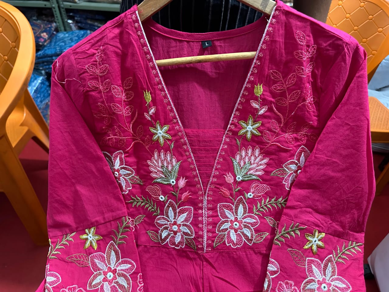 New anarkali kurta set with Cotton Pant Malmal Dupatta(WARED456)