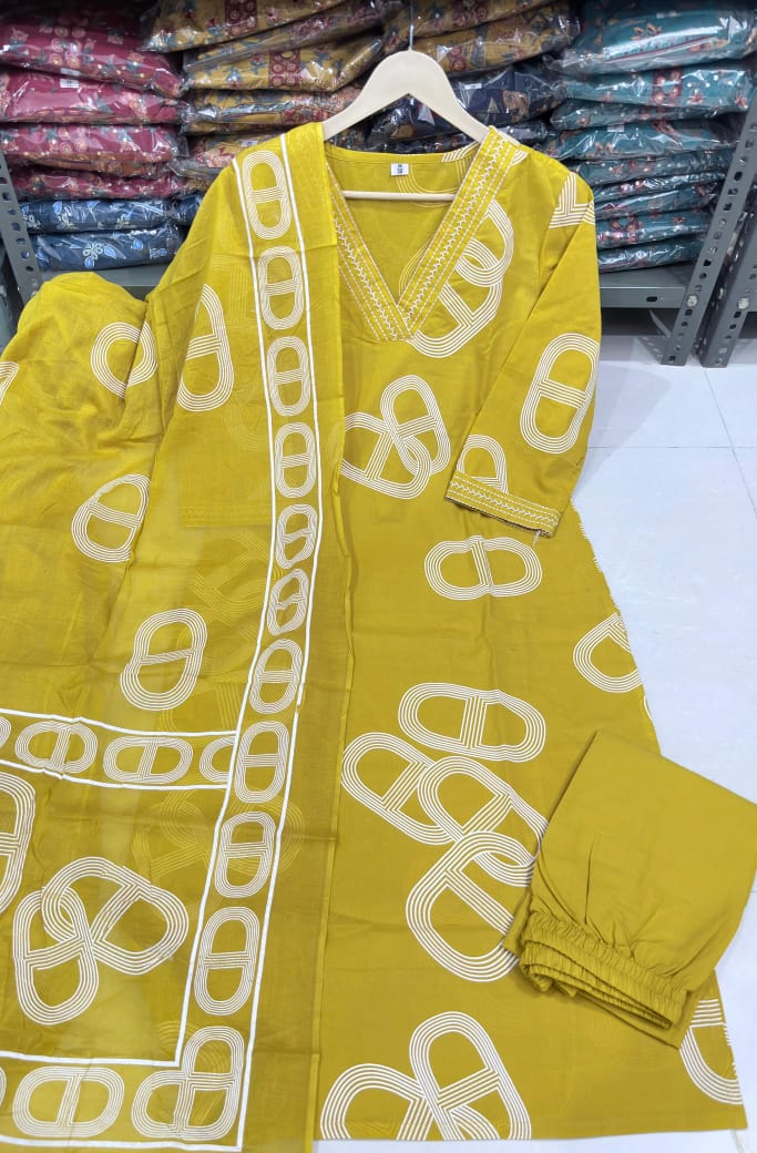 👗 Beautiful Cottan Kurtis pent with Mulmal duptta 👗(WARED470