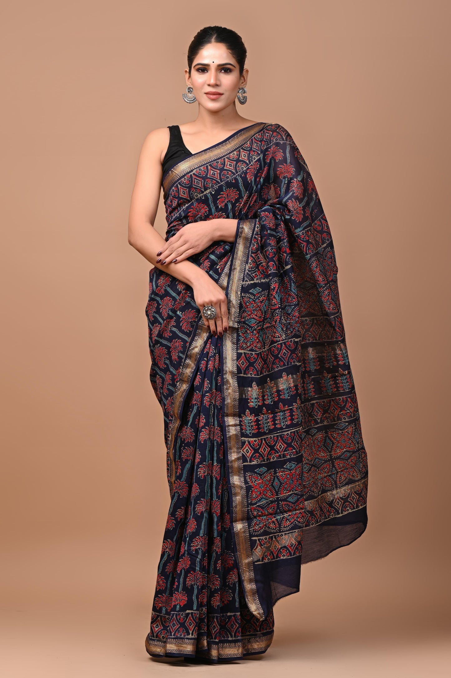 Premium Maheshwari Silk Saree (SWSRMAH17)