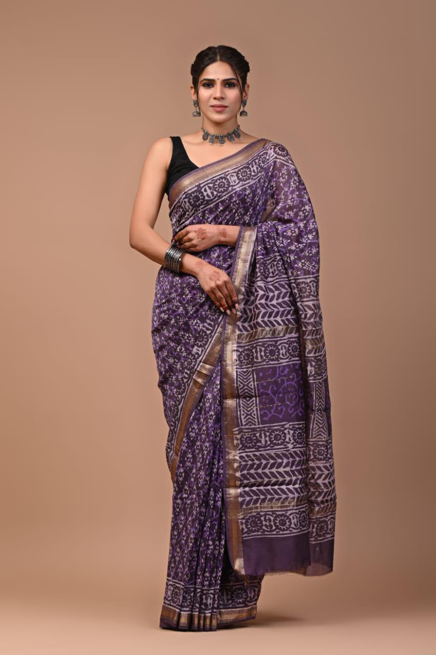 Premium Maheshwari Silk Saree (SWSRMAH28)