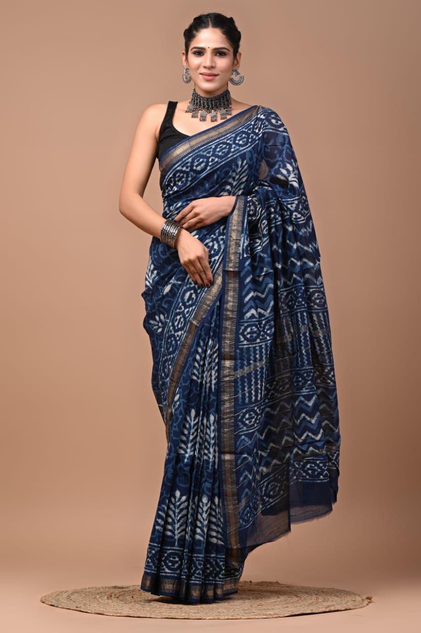 Premium Maheshwari Silk Saree (SWSRMAH47)