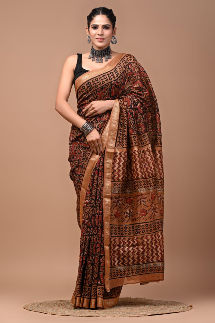 Premium Maheshwari Silk Saree (SWSRMAH49)