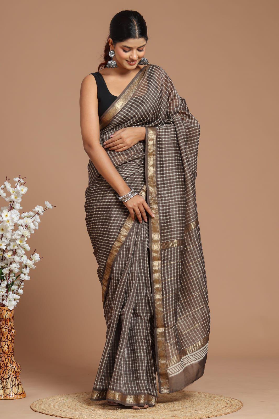 Premium Maheshwari Silk Saree (SWSRMAH51)