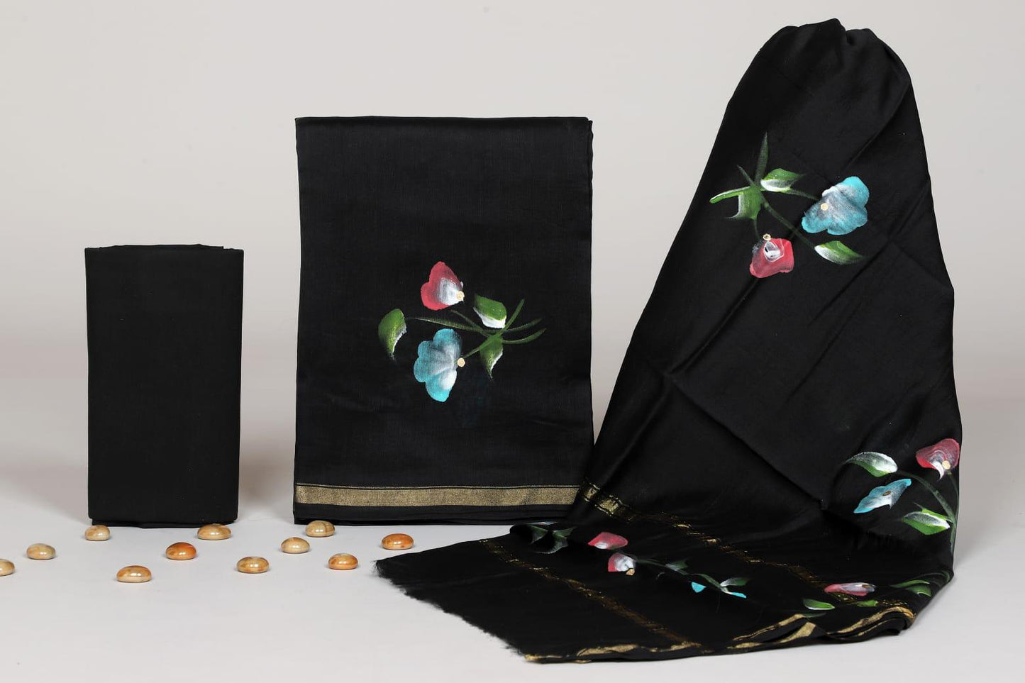 CHANDERI SILK SUIT WITH CHANDERI SILK DUPATTA 52