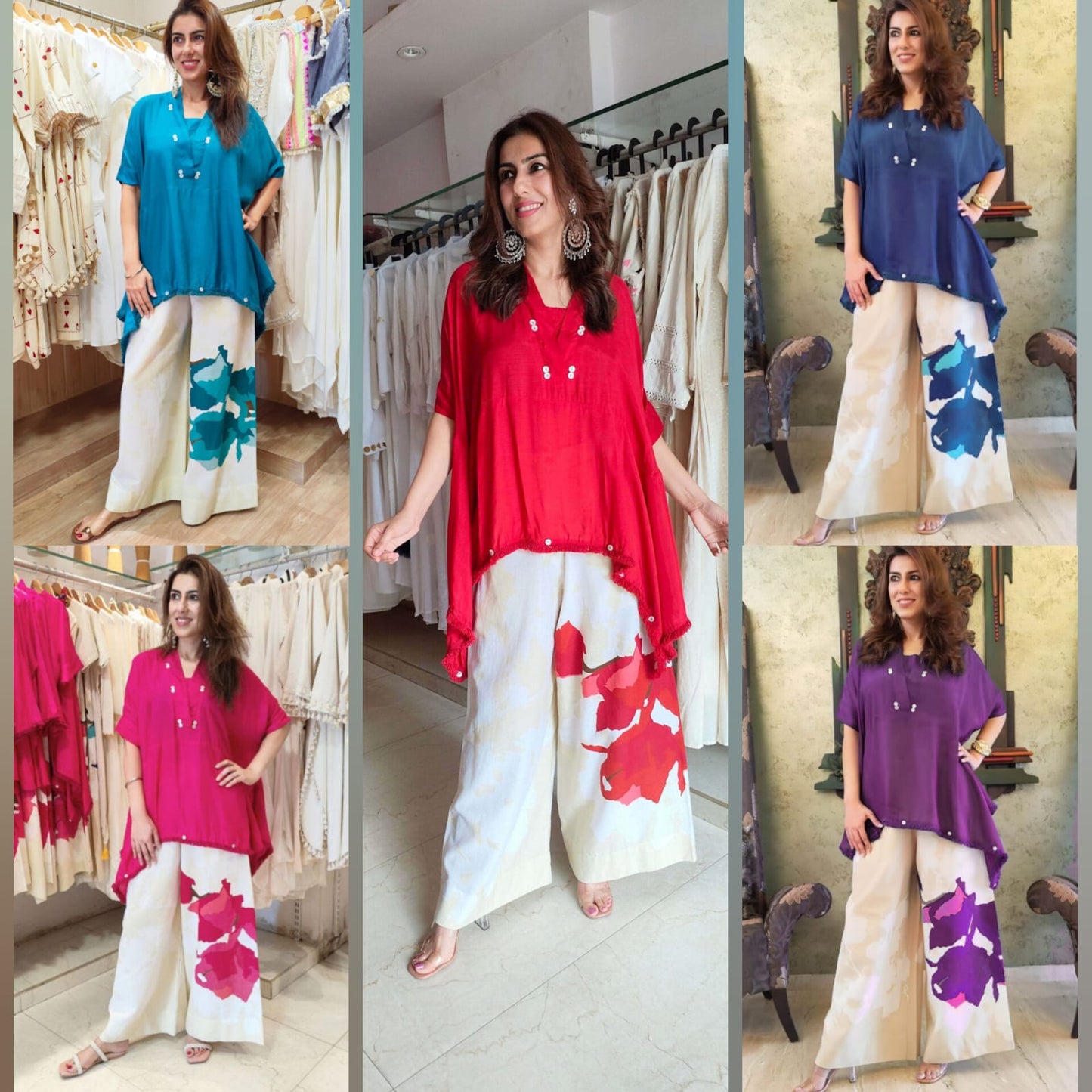 Launching Beautiful Heavy quality Chinon Fabric designer wear Baggy Style Khaftan with Crape Lining Full flowing pattern with Buttons full lace work on the side Edges (WACD177)