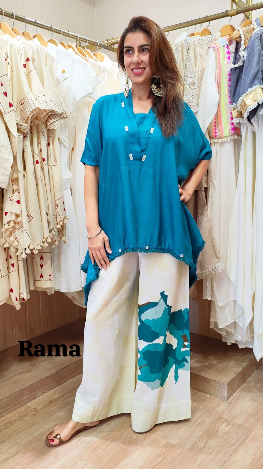 Launching Beautiful Heavy quality Chinon Fabric designer wear Baggy Style Khaftan with Crape Lining Full flowing pattern with Buttons full lace work on the side Edges (WACD177)