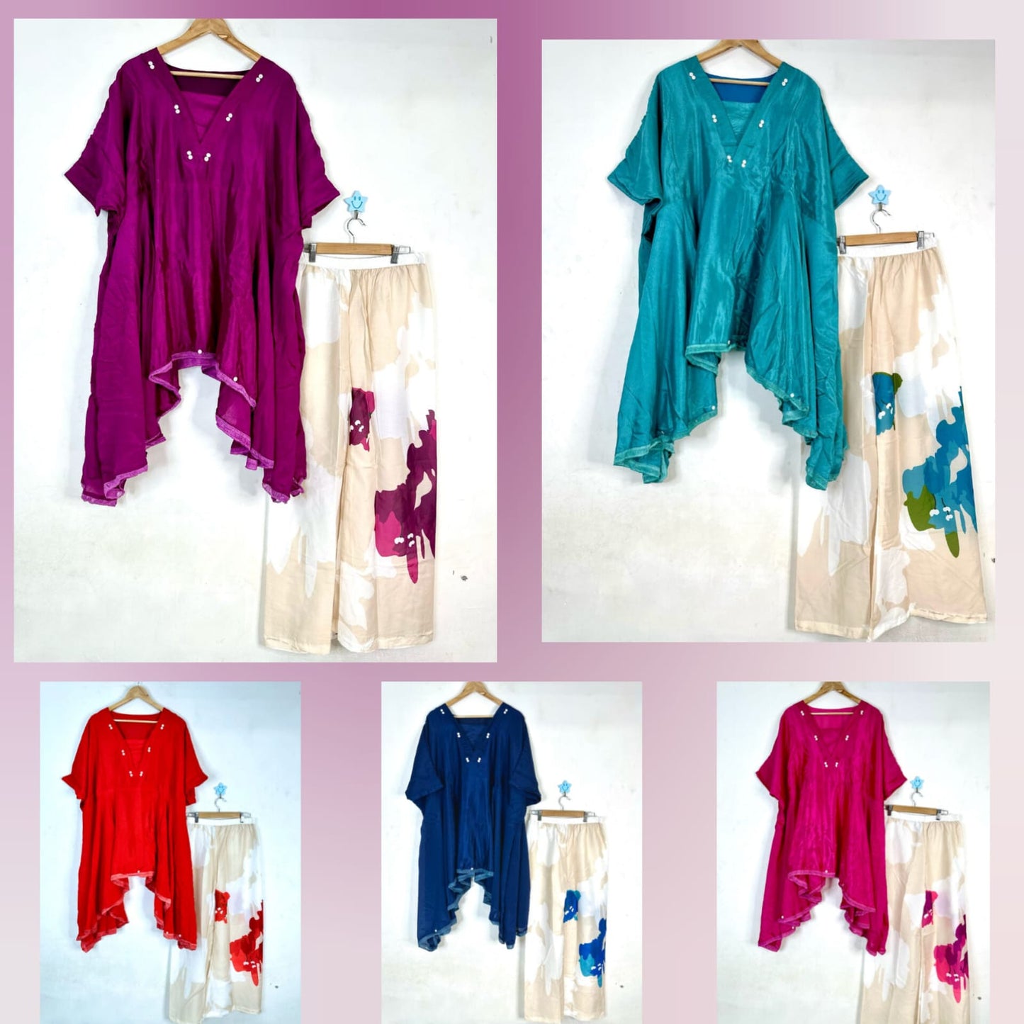 Launching Beautiful Heavy quality Chinon Fabric designer wear Baggy Style Khaftan with Crape Lining Full flowing pattern with Buttons full lace work on the side Edges (WACD177)