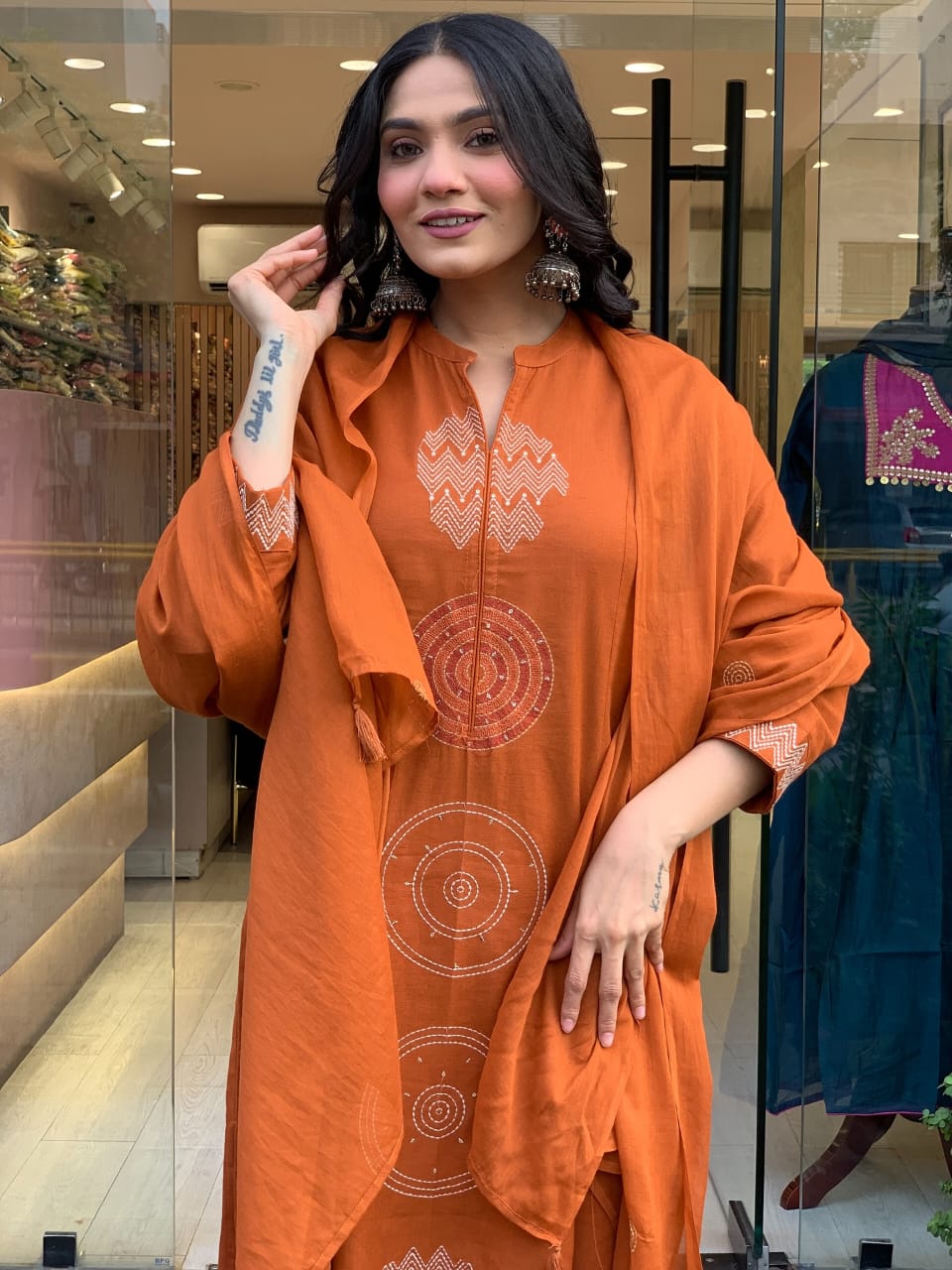 💥LAUNCHING COTTON KURTA PANT AND DUPATTA SET💥 (WARED488)