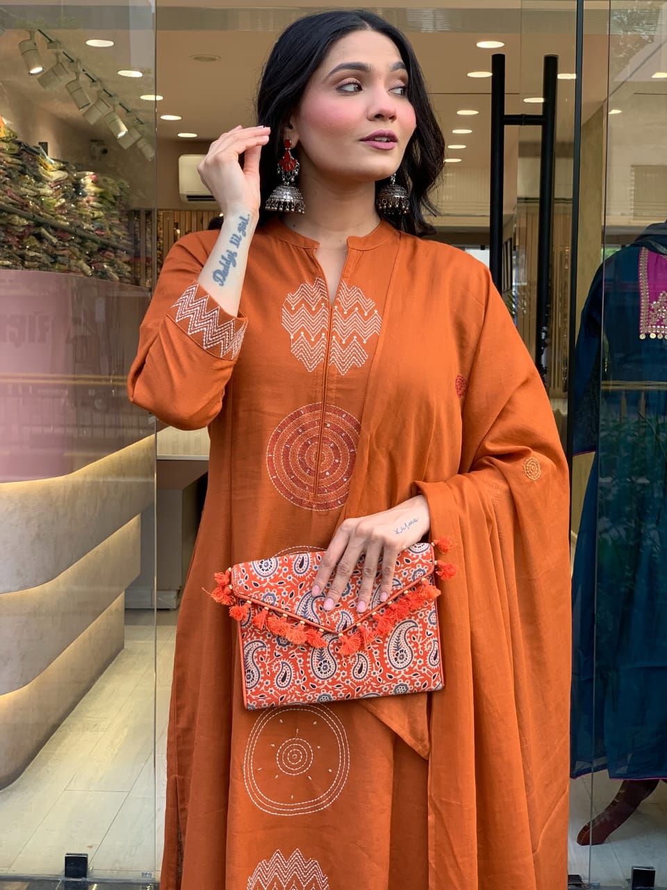 💥LAUNCHING COTTON KURTA PANT AND DUPATTA SET💥 (WARED488)