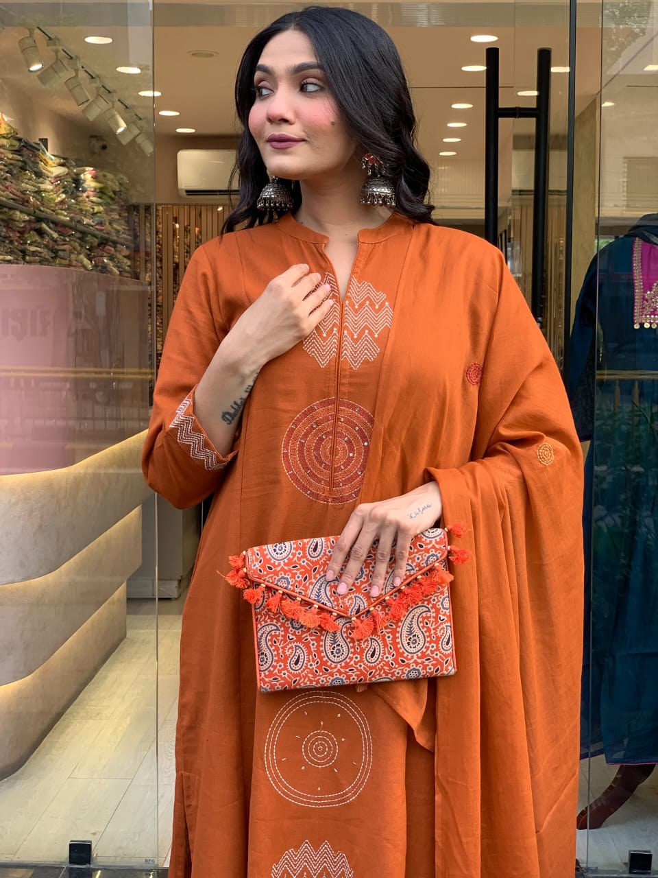 💥LAUNCHING COTTON KURTA PANT AND DUPATTA SET💥 (WARED488)