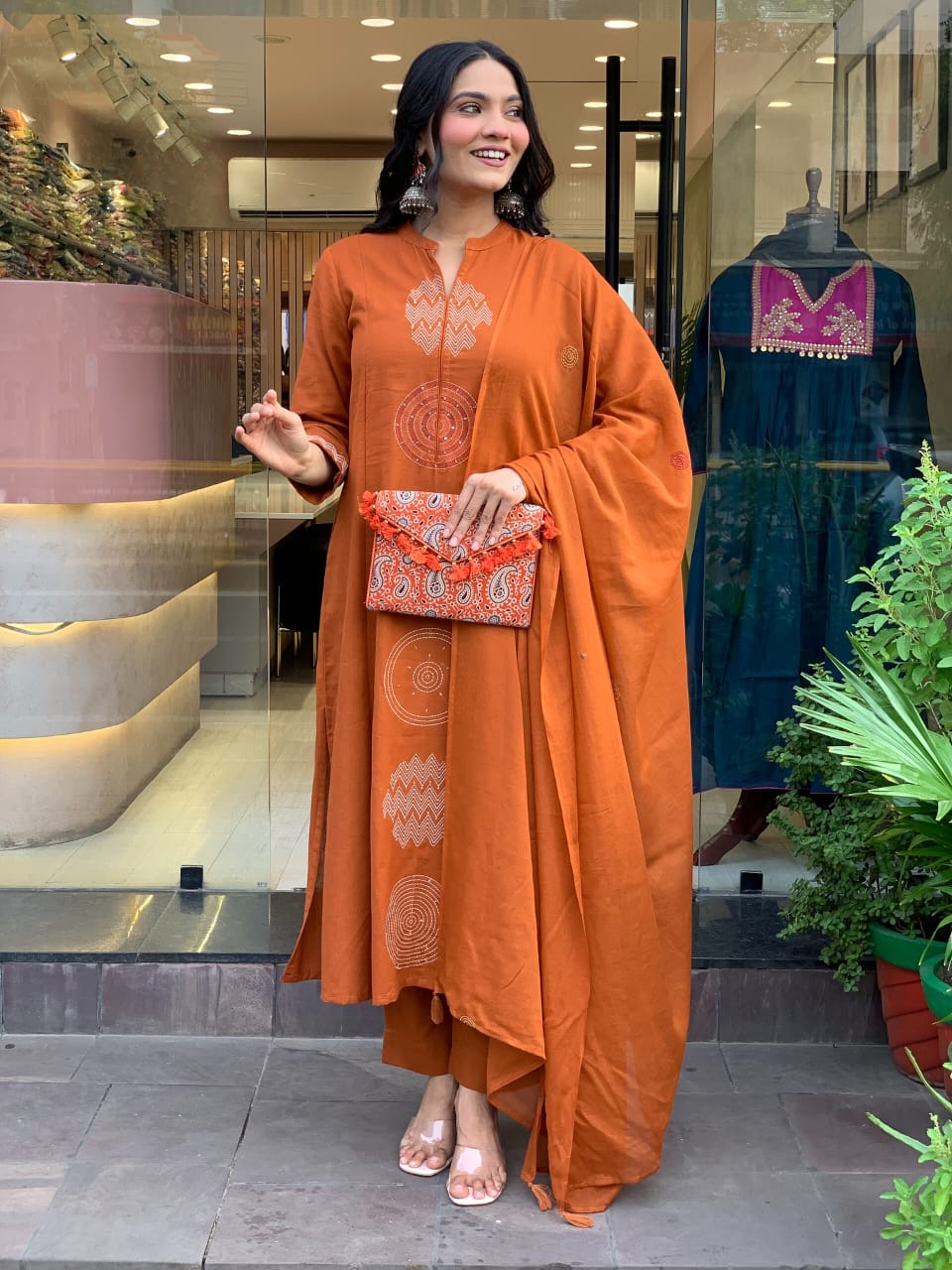 💥LAUNCHING COTTON KURTA PANT AND DUPATTA SET💥 (WARED488)
