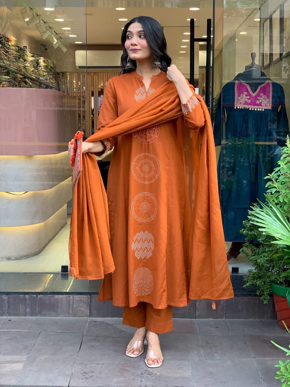 💥LAUNCHING COTTON KURTA PANT AND DUPATTA SET💥 (WARED488)