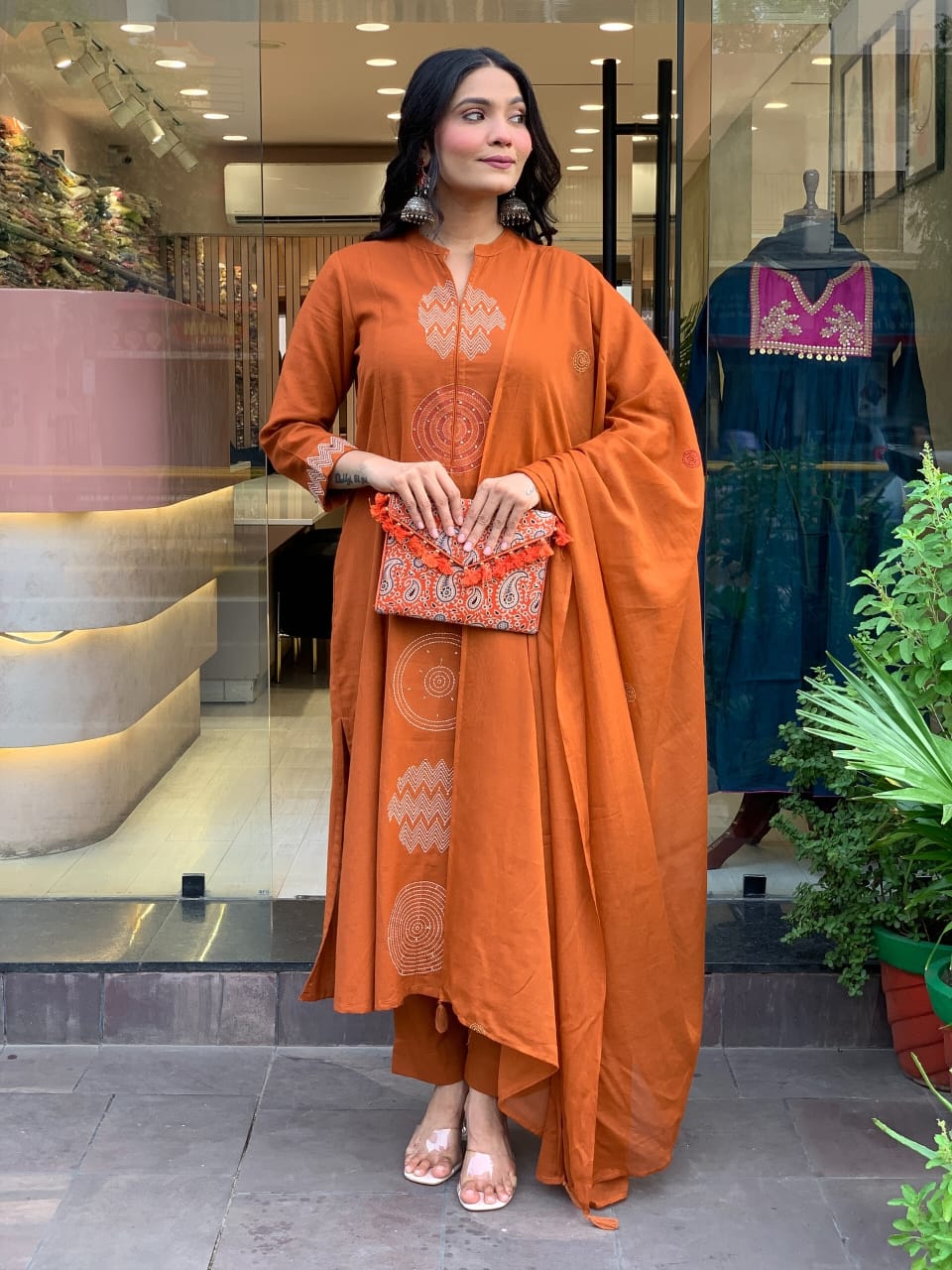 💥LAUNCHING COTTON KURTA PANT AND DUPATTA SET💥 (WARED488)