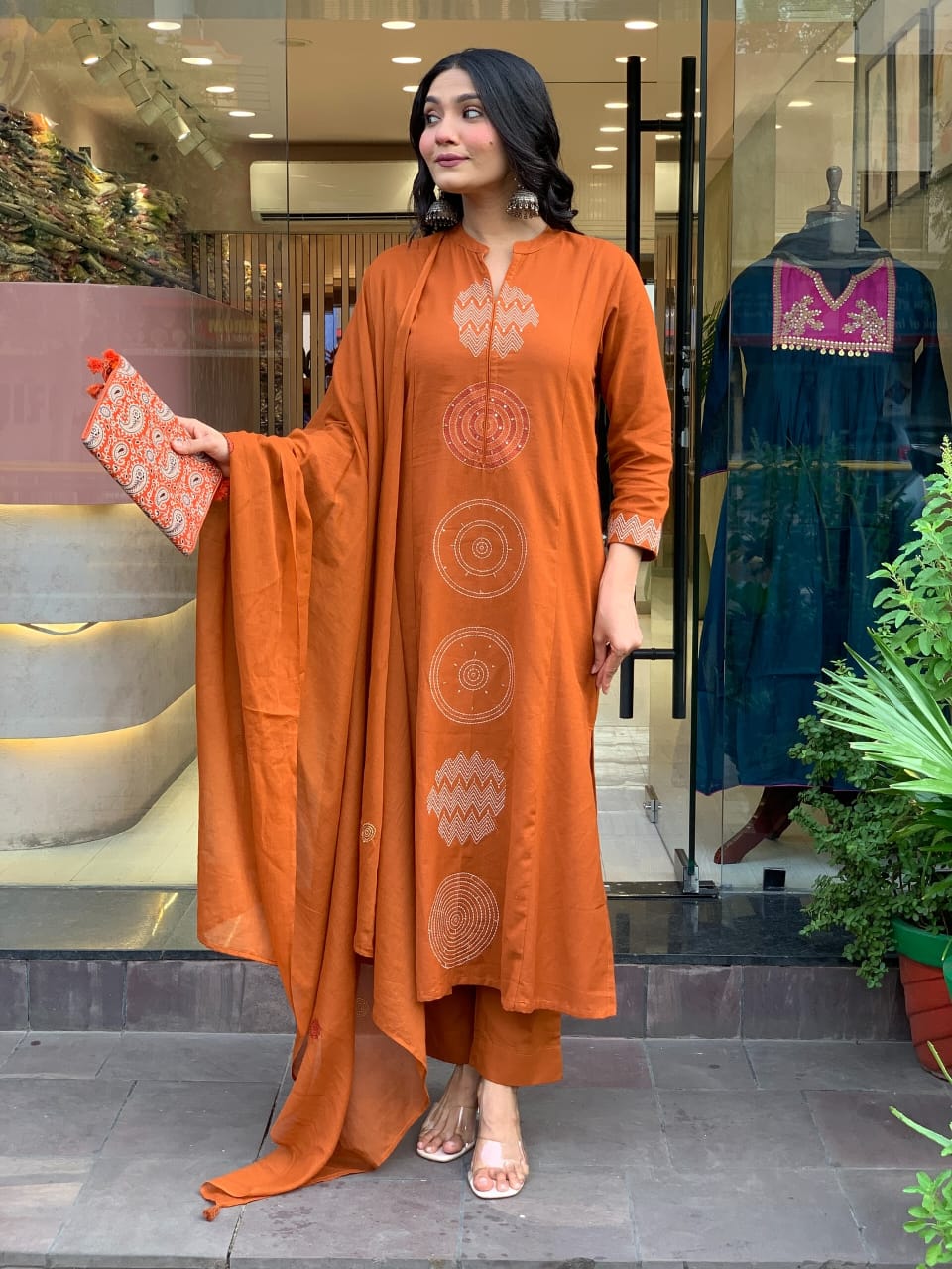 💥LAUNCHING COTTON KURTA PANT AND DUPATTA SET💥 (WARED488)