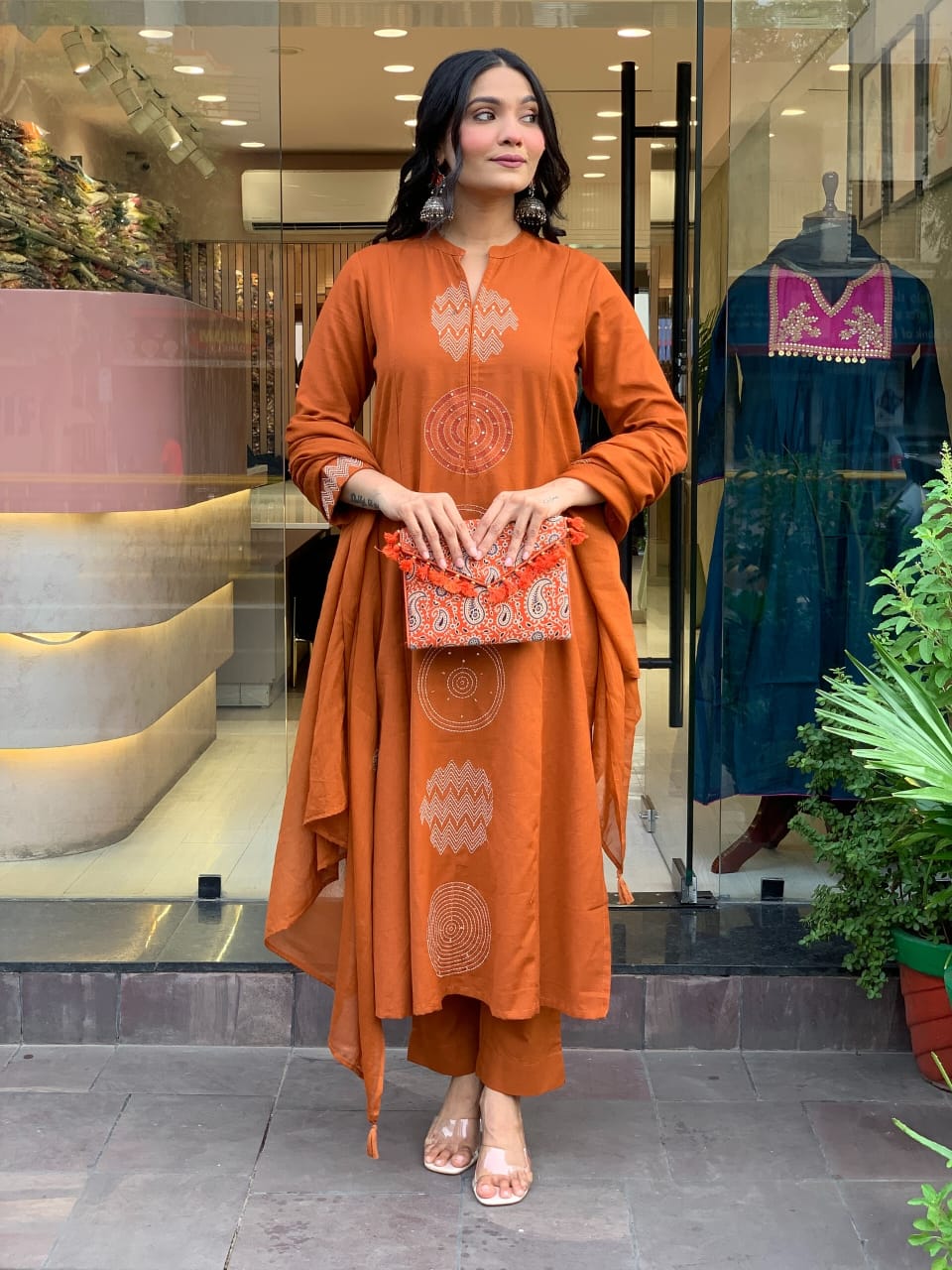 💥LAUNCHING COTTON KURTA PANT AND DUPATTA SET💥 (WARED488)