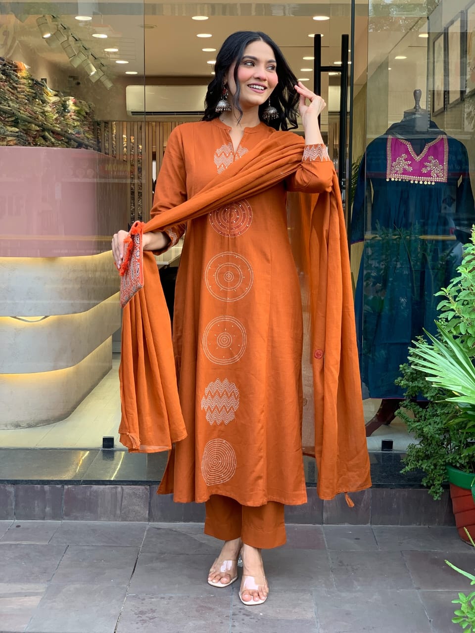 💥LAUNCHING COTTON KURTA PANT AND DUPATTA SET💥 (WARED488)