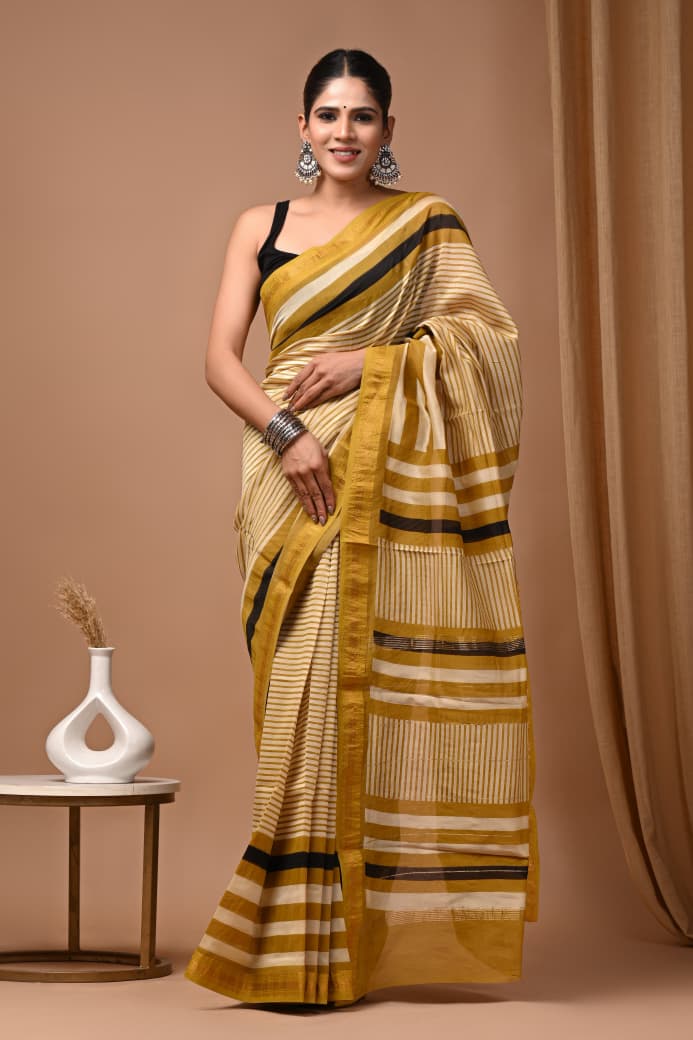 Premium Maheshwari Silk Saree (SWSRMAH52)