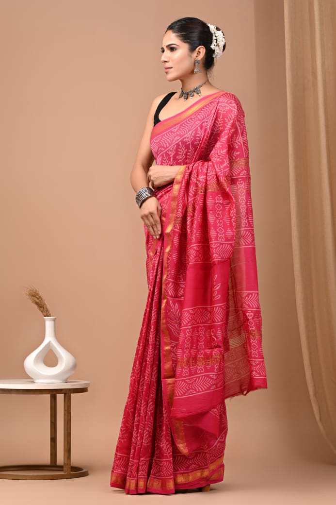 Premium Maheshwari Silk Saree (SWSRMAH50)