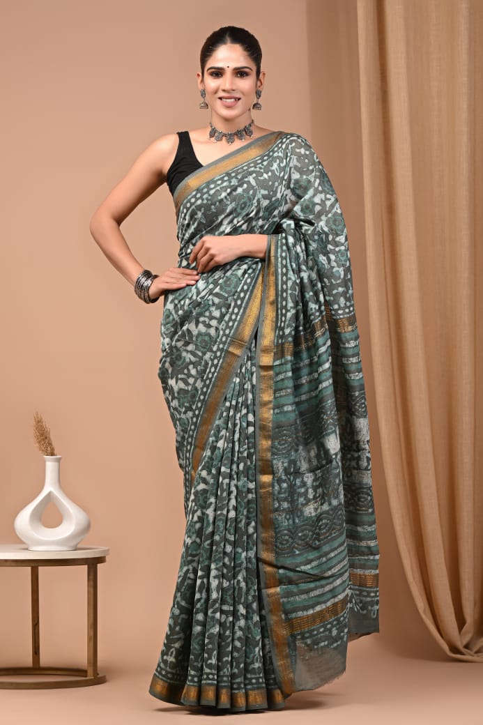 Premium Maheshwari Silk Saree (SWSRMAH11)