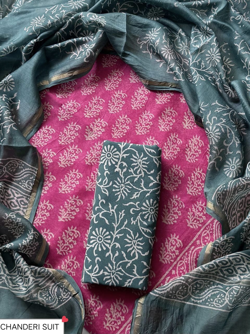 FESTIVE COLLECTION PREMIUM CHANDERI SILK SUITS 05