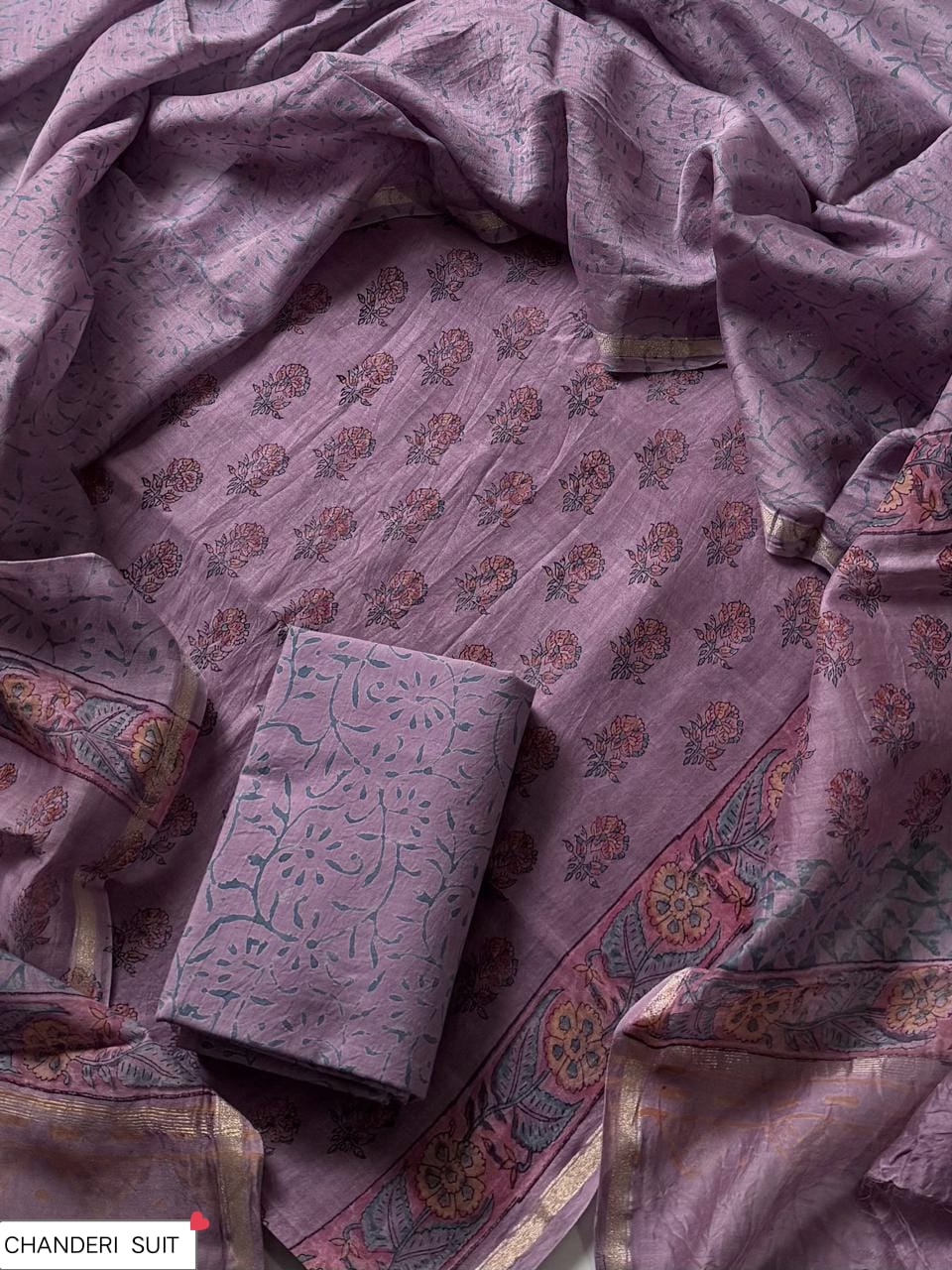 FESTIVE COLLECTION PREMIUM CHANDERI SILK SUITS 09