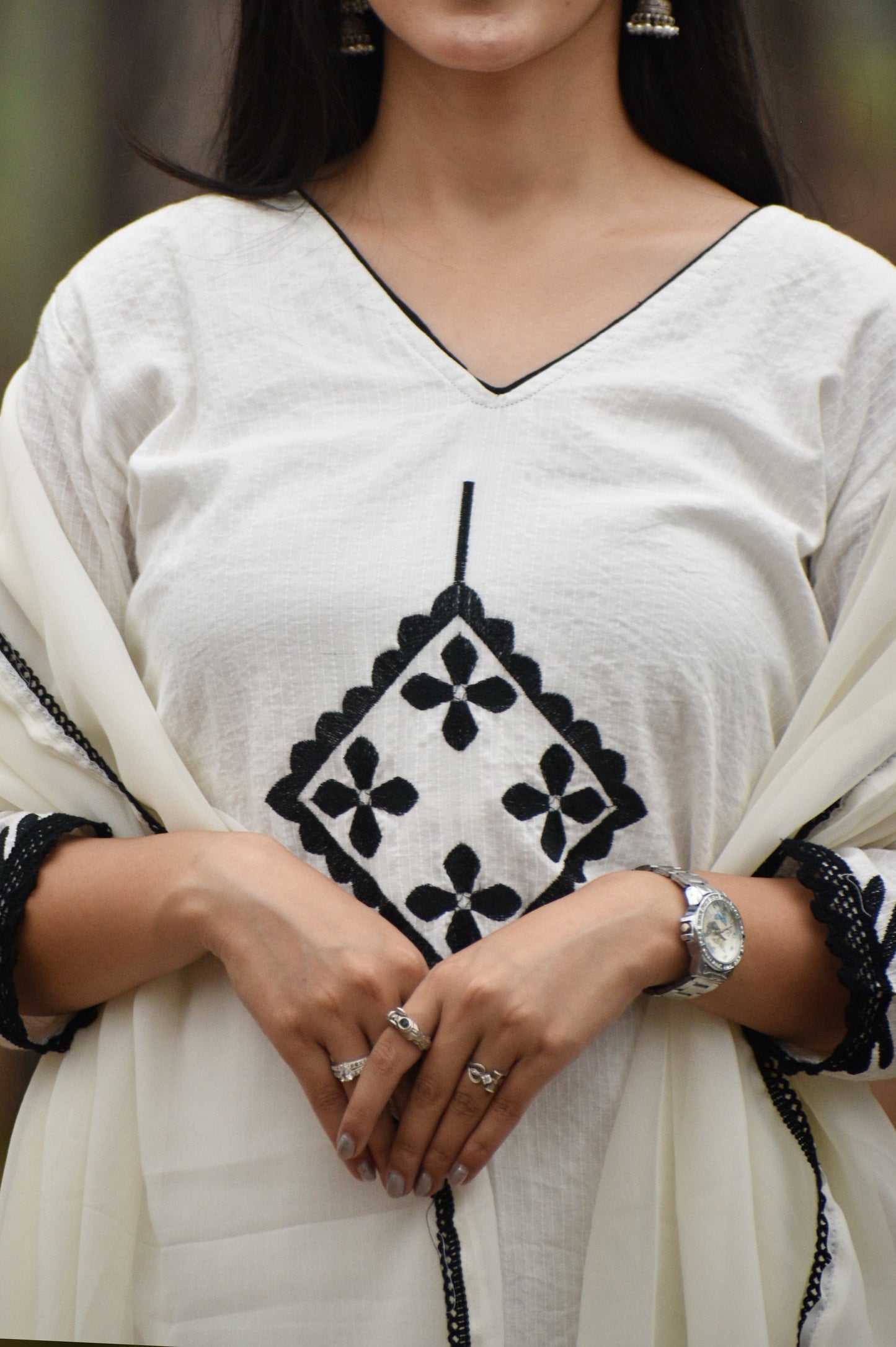 *We are here to spread some magic to your ethnic Heavy cotton katha work and embroidery ๐ชก work and beautiful lace work .