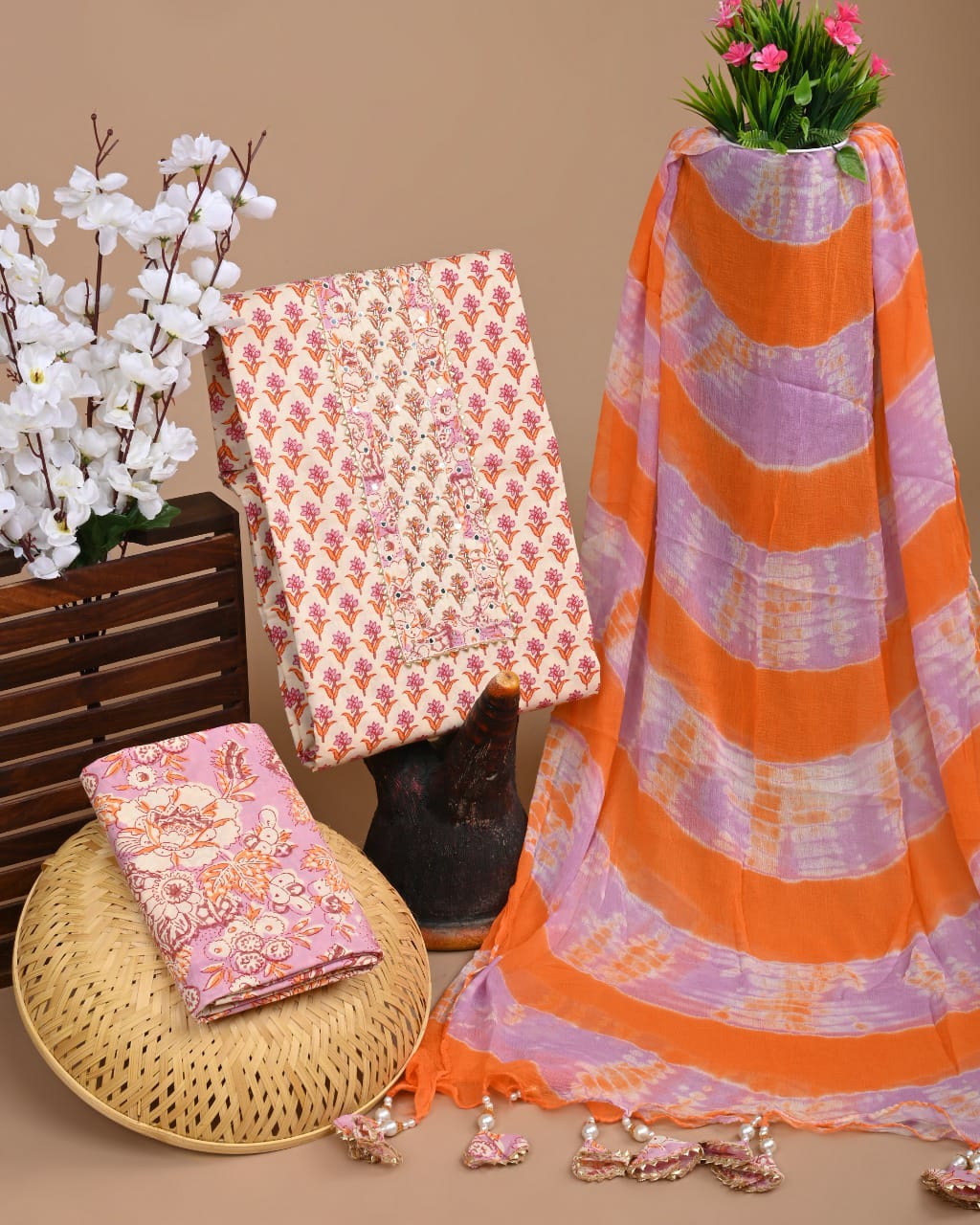 ZARI GOTAPATTI WORK WITH CLASSY CHIFFON DUPATTA (SWCHGT16)