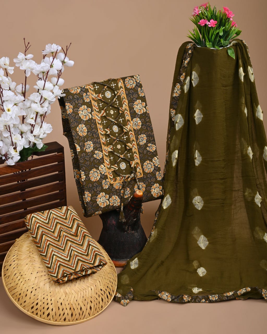 ZARI GOTAPATTI WORK WITH CLASSY CHIFFON DUPATTA (SWCHGT23)