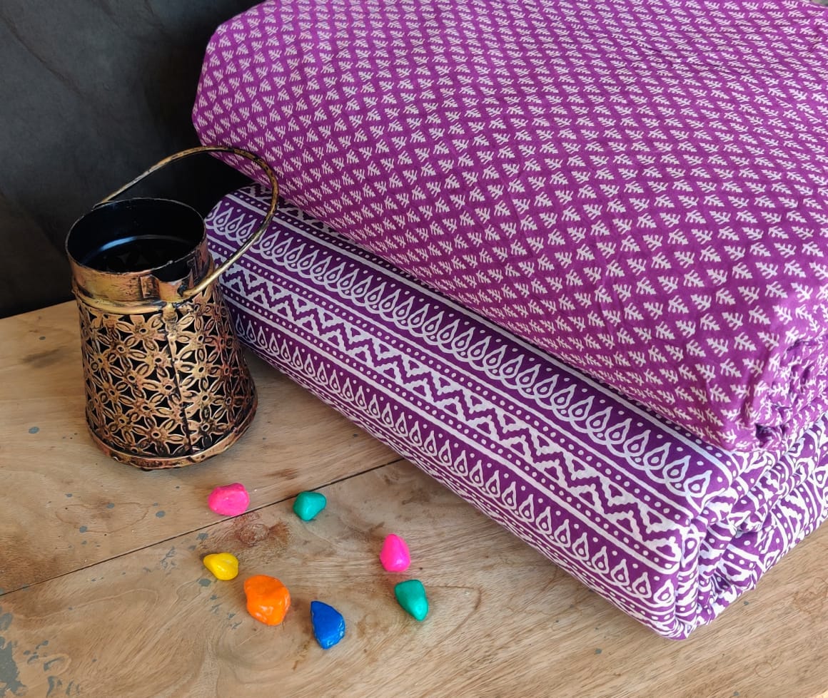 Premium Hand Block Printed Fabric Combo (SWCOM23)