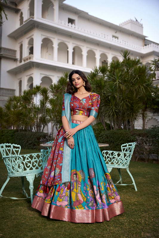 WEDDING SPECIAL DOLA SILK PRINTED LEHENGA CHOLI (WDN117)