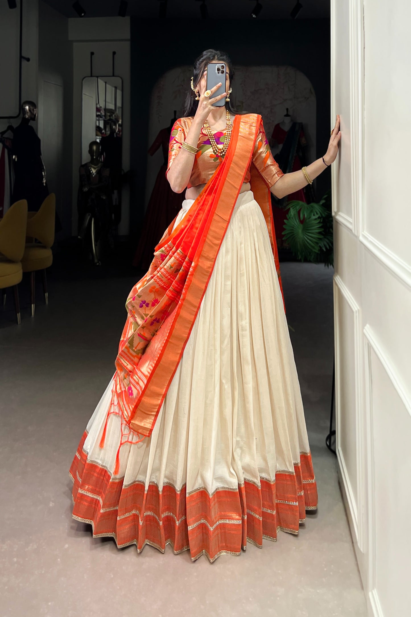 TILTON FESTIVAL SPECIAL VICHITRA SILK PAITHANI LEHENGA CHOLI WITH DUPATTA