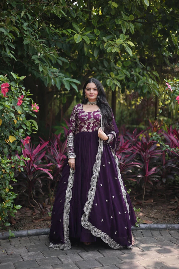 WOMENSAVTAR PREMIUM GOWN-DUPATTA COLLECTIONS