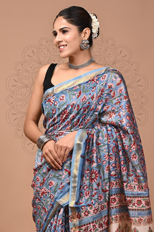 Premium Maheshwari Silk Saree (SWSRMAH60)
