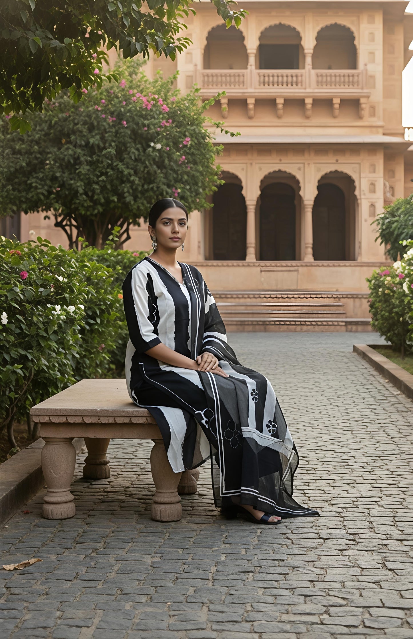 Designer Festive Wear Kurta Set with Statement Dupatta (SWSK48)