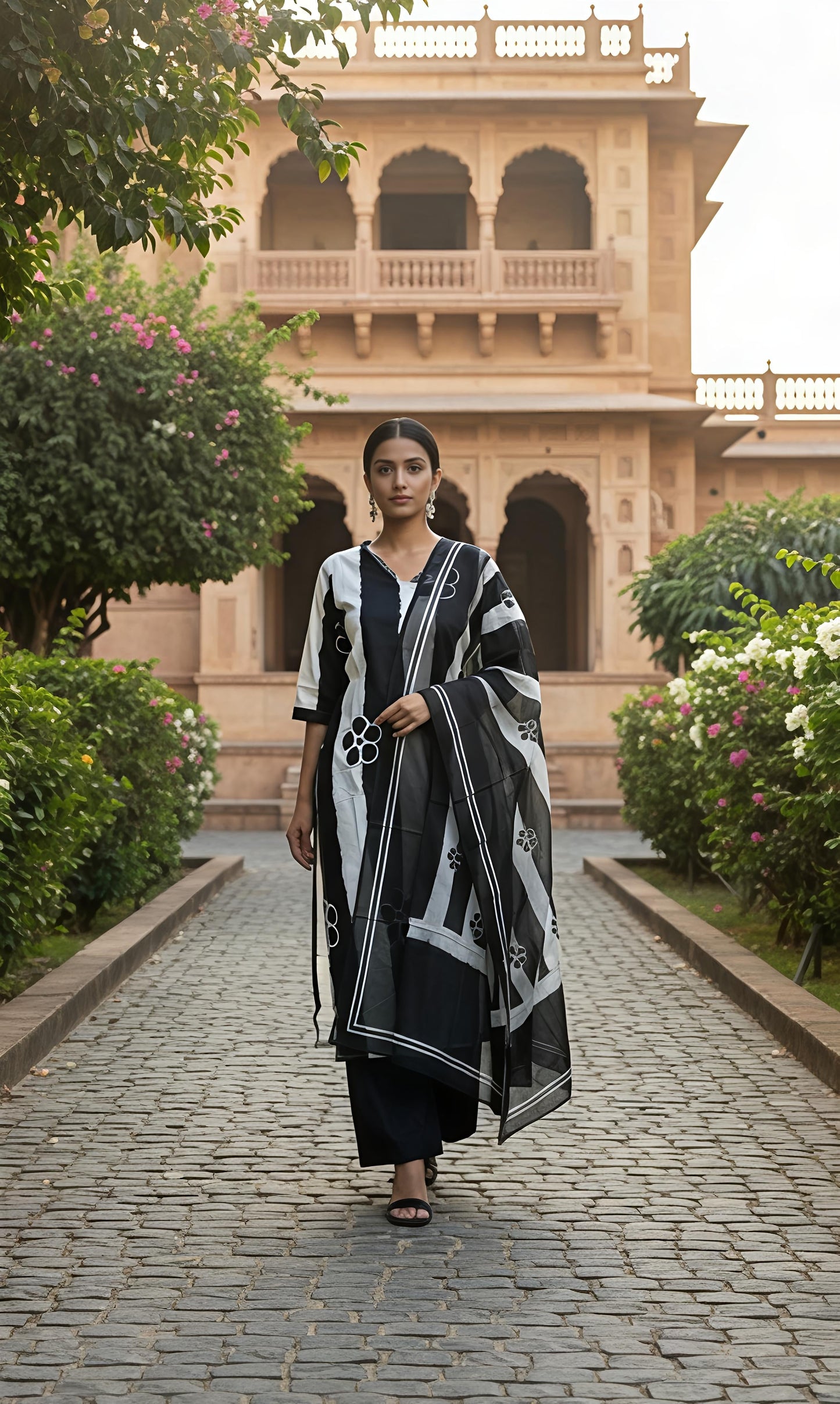 Designer Festive Wear Kurta Set with Statement Dupatta (SWSK48)