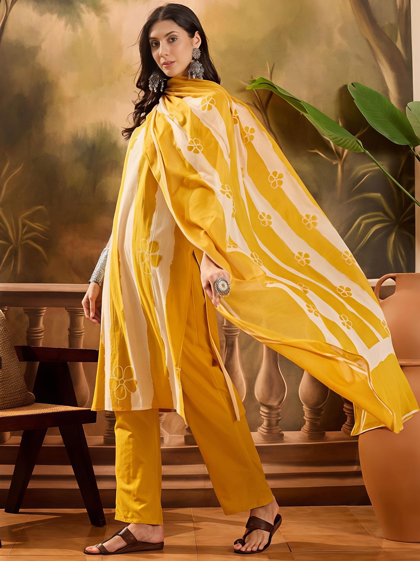 Designer Festive Wear Kurta Set with Statement Dupatta (SWSK48)