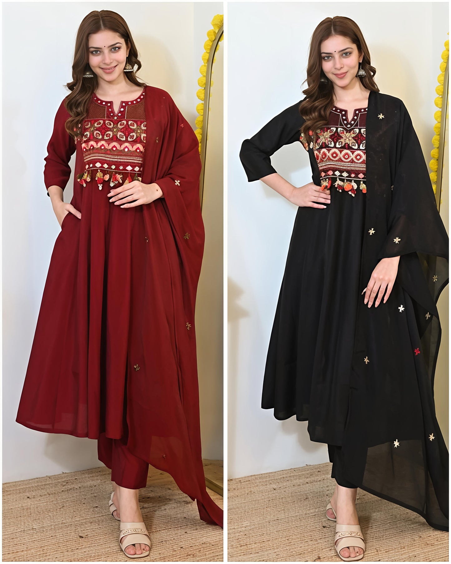 Artisanal Gotapatti Work Suit Set(SWSK45)