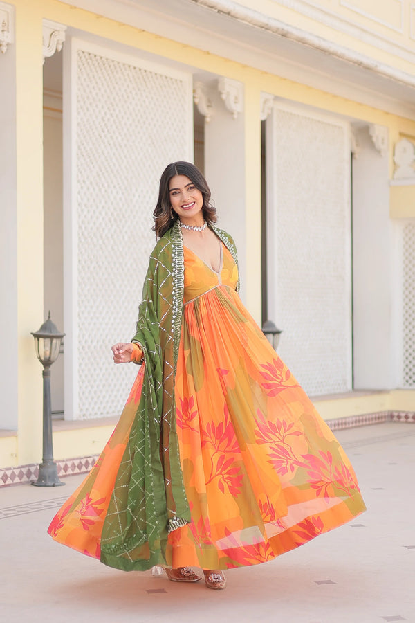 PREMIUM DESIGNER GOWN WITH DUPATTA