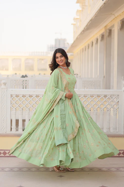 PREMIUM DESIGNER GOWN WITH DUPATTA(WD43)