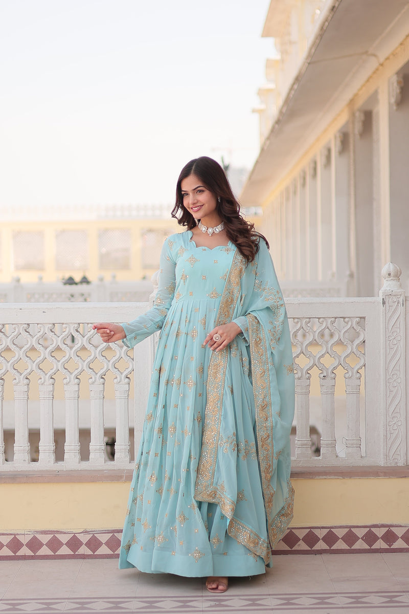 TILTON PREMIUM DESIGNER GOWN WITH DUPATTA