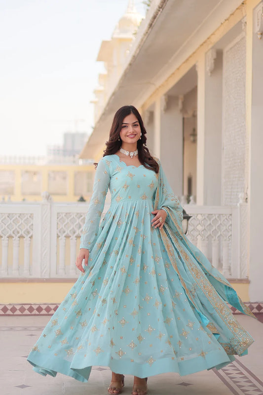 PREMIUM DESIGNER GOWN WITH DUPATTA(WD43) (01)