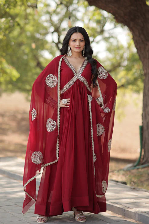 PREMIUM DESIGNER GGOWN WITH DUPATTA (WD37)