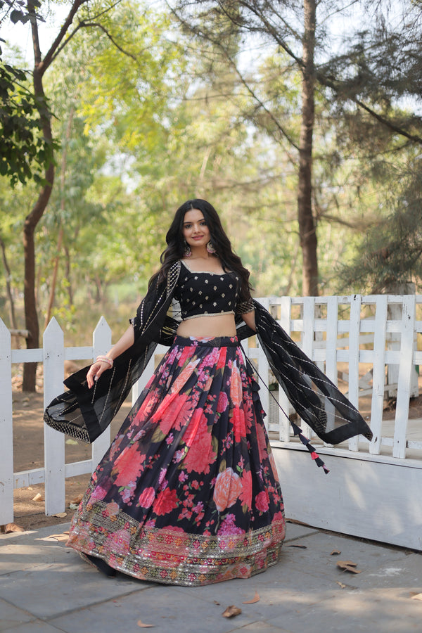 TILTON FESTIVE SPECIAL DIGITAL PRINTED LEHENGA SET