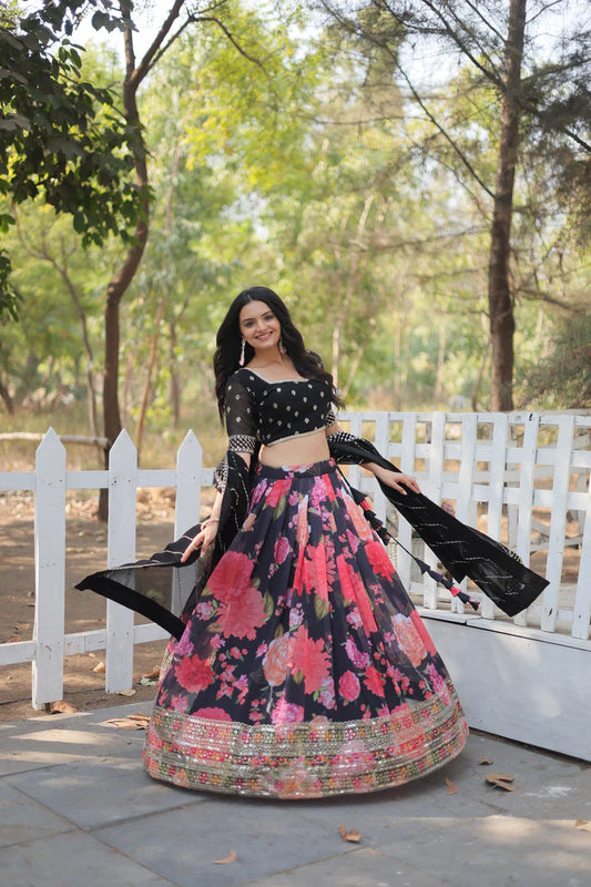 FESTIVE SPECIAL DIGITAL PRINTED LEHENGA SET(WD150)